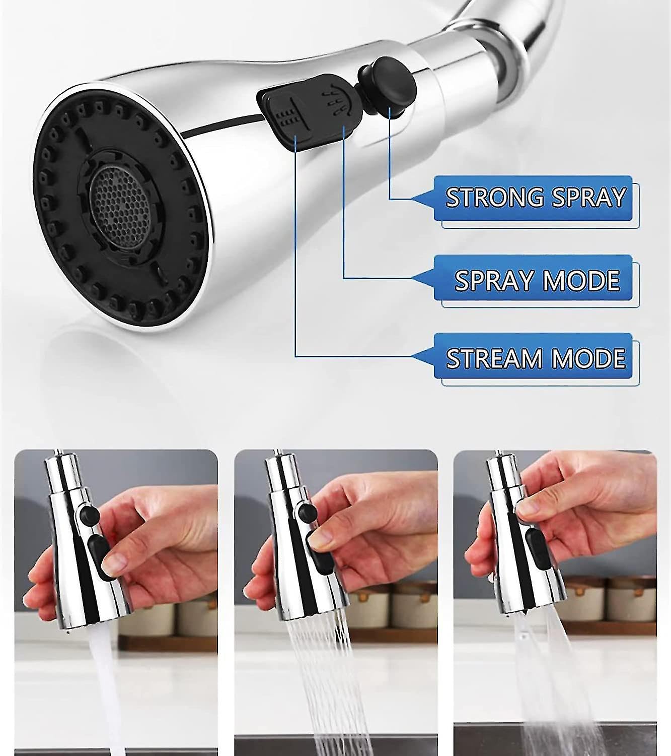 3v1 kuhinjski nastavek za pipo | TRIPLEFLOW