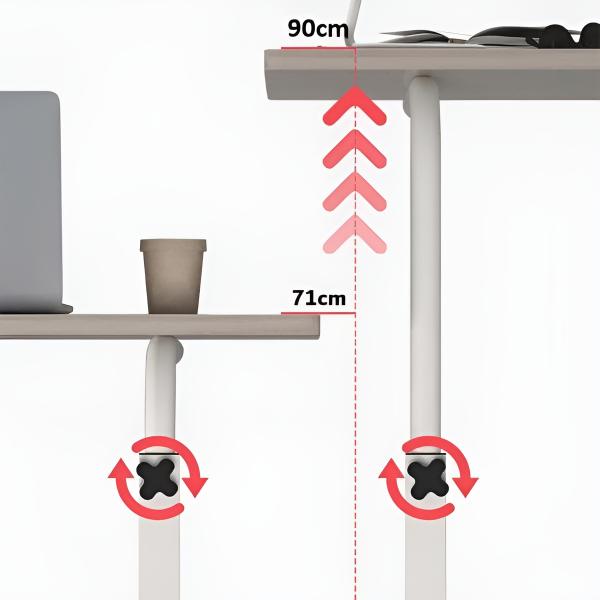 Nastavljiva prenosna miza 60x40cm | EVOSTUL