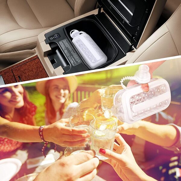 Silikonska steklenica 2v1 za ledene kroglice | FREEZBALL