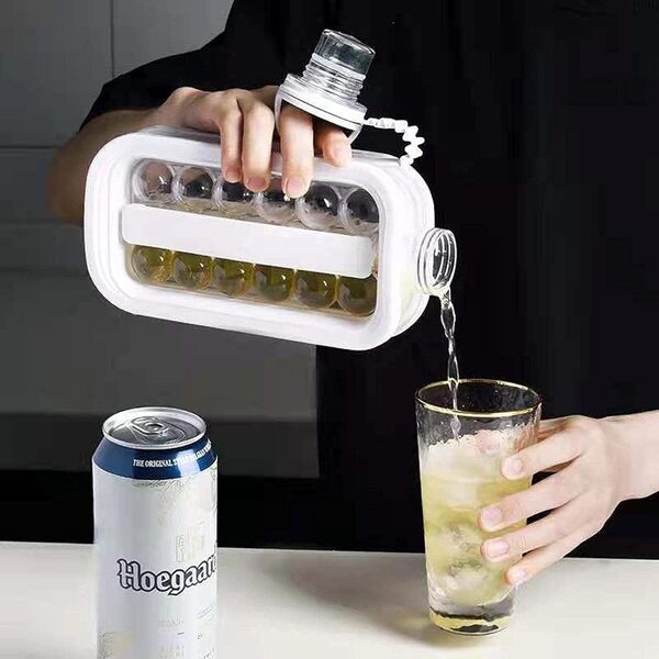 Silikonska steklenica 2v1 za ledene kroglice | FREEZBALL