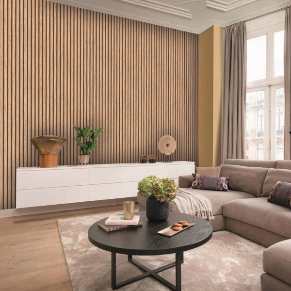 Samolepilna stenska nalepka leseni vzorec | LINEWALL