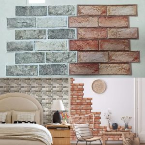 3D opečnate samolepilne tapete | NYBRICK - 10 kosov