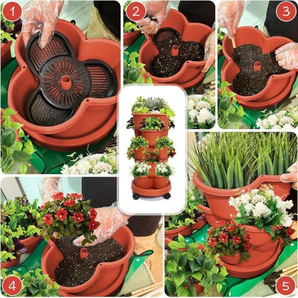 Po višini zložljivi lonci za rože | PLANTUP