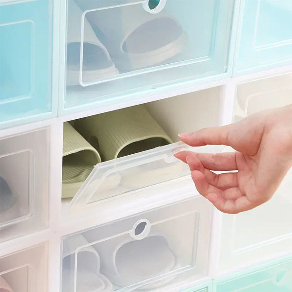 Plastične škatle za shranjevanje čevljev 12 kosov | SHOEZY