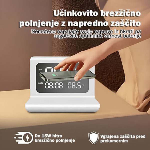 Večnamenska brezžična polnilna postaja 4v1 | DIGIBASE