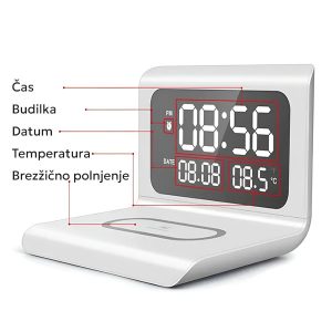 Večnamenska brezžična polnilna postaja 4v1 | DIGIBASE