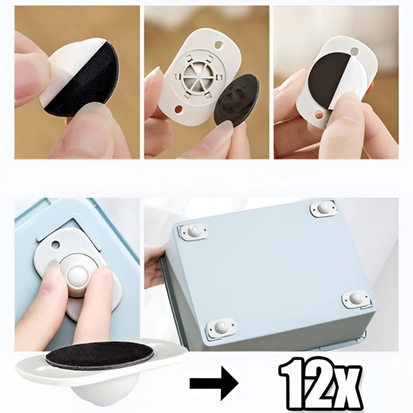 Univerzalna vrtljiva kolesca 12 kosov | STICKYWHEEL