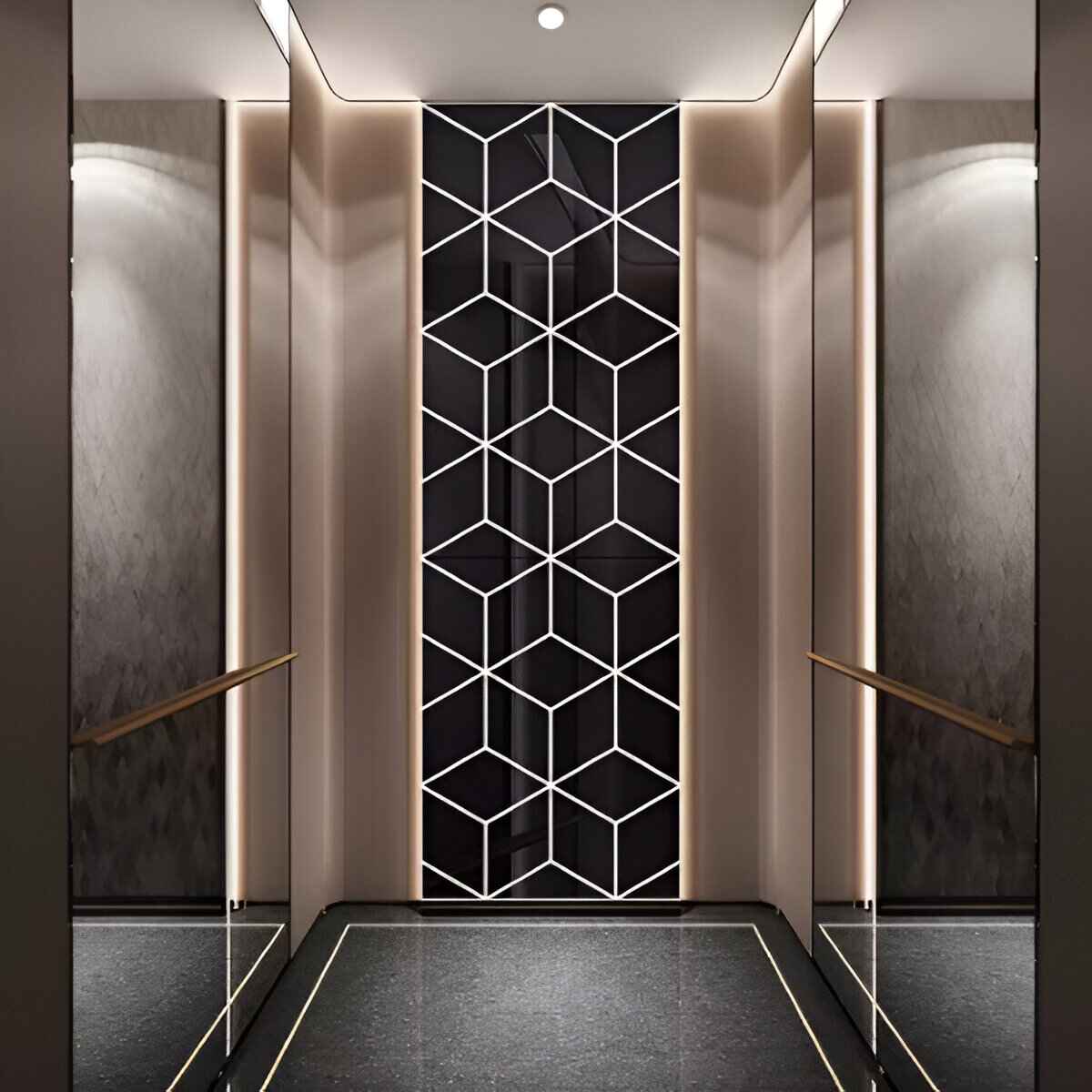 3D zrcalne nalepke diamant | WALLGEM - 32 kosov