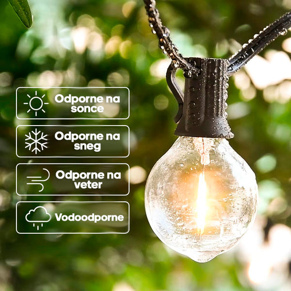 Svetlobni niz LED žarnic (25 žarnic) | YARDBULBS
