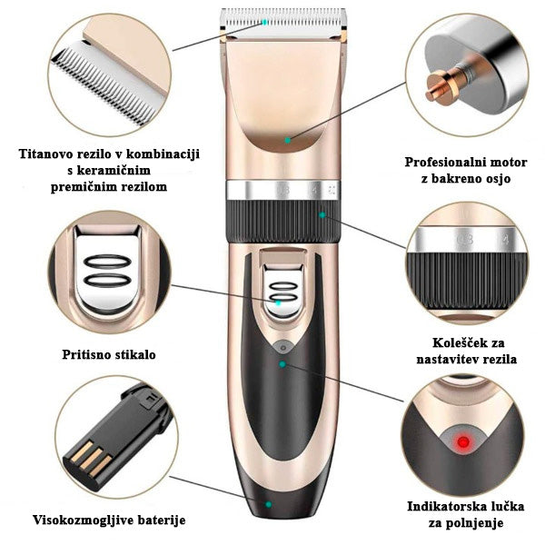 Komplet za striženje dlake hišnih ljubljenčkov | GULAMACHINE