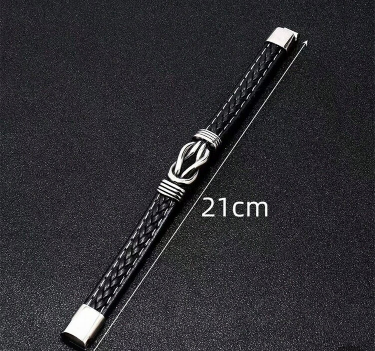 Moška pletena usnjena zapestnica | BRAIDEDBRACELET
