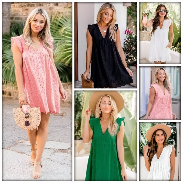 Čipkasta poletna obleka | BELLACHIC