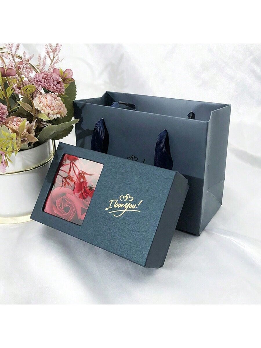 Elegantna darilna škatlica z 6 rdečimi vrtnicami | ROSEBOX