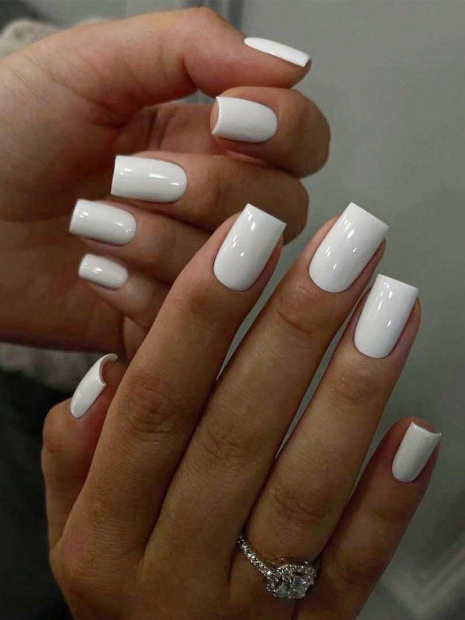 Ročno izdelani umetni nohti | PURE WHITE