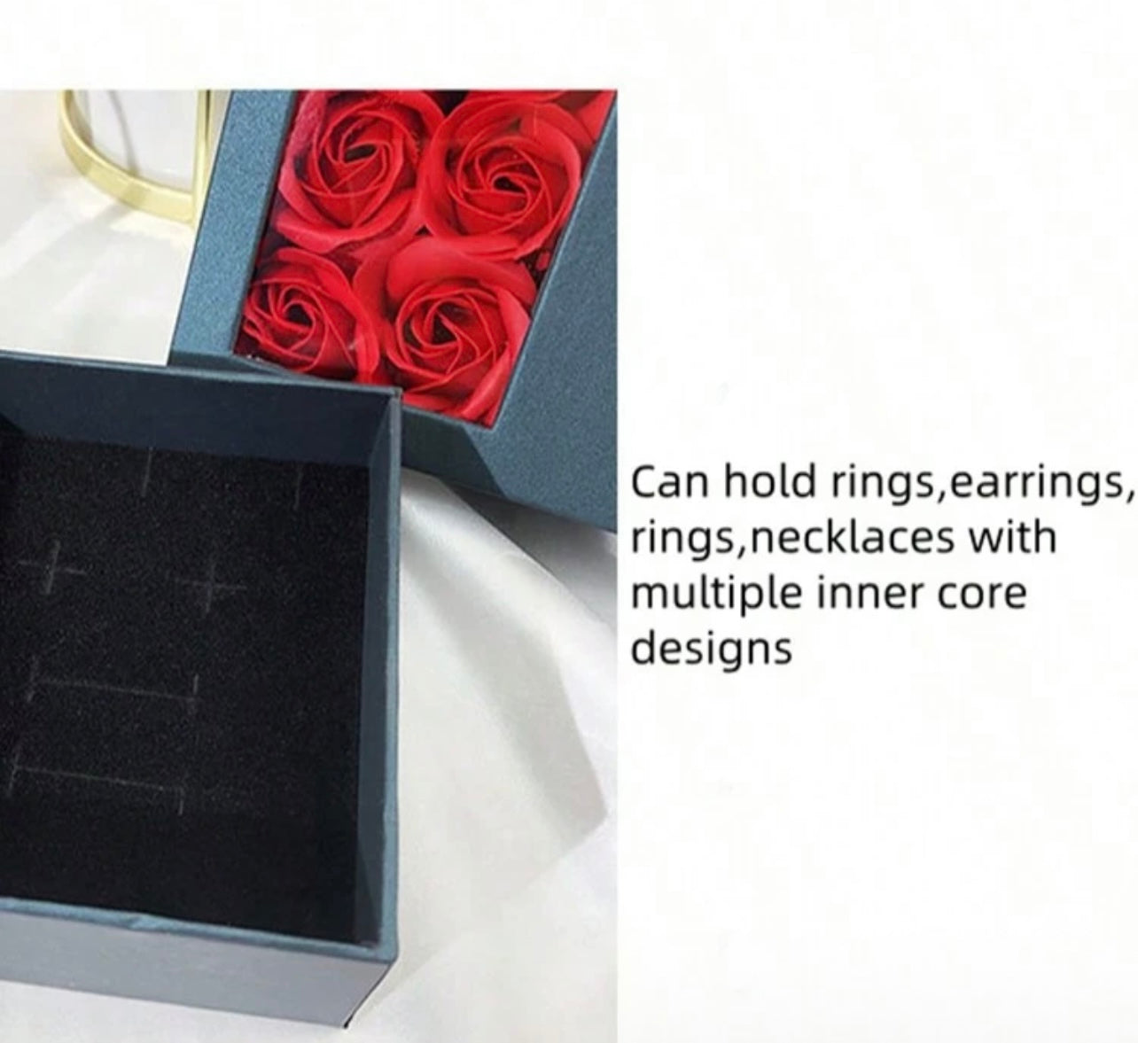 Elegantna darilna škatlica z 6 rdečimi vrtnicami | ROSEBOX