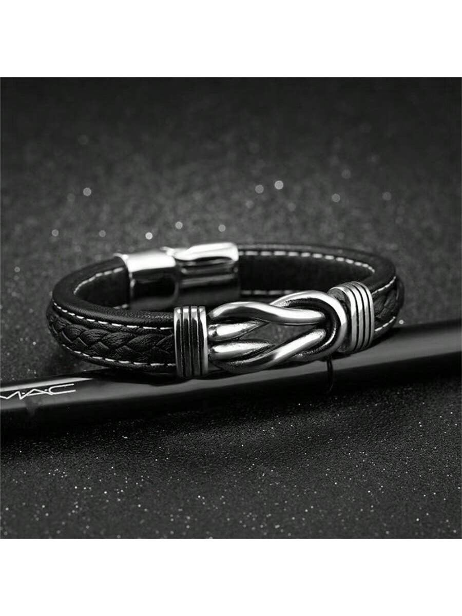 Moška pletena usnjena zapestnica | BRAIDEDBRACELET