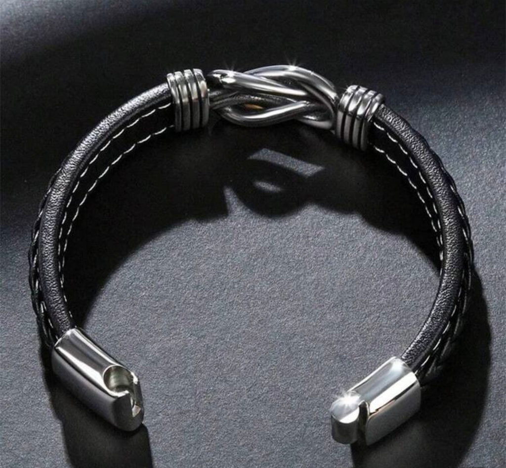 Moška pletena usnjena zapestnica | BRAIDEDBRACELET