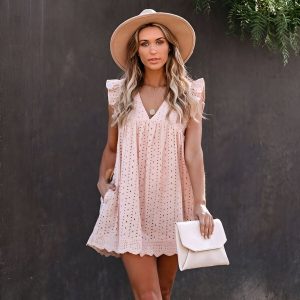 Čipkasta poletna obleka | BELLACHIC