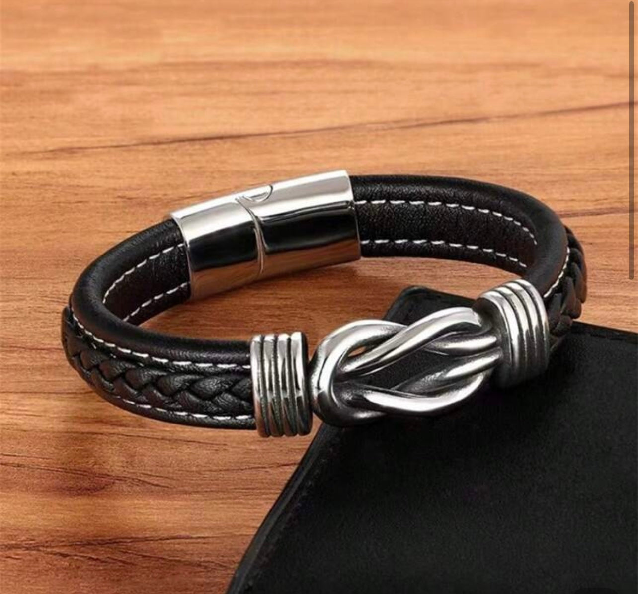 Moška pletena usnjena zapestnica | BRAIDEDBRACELET