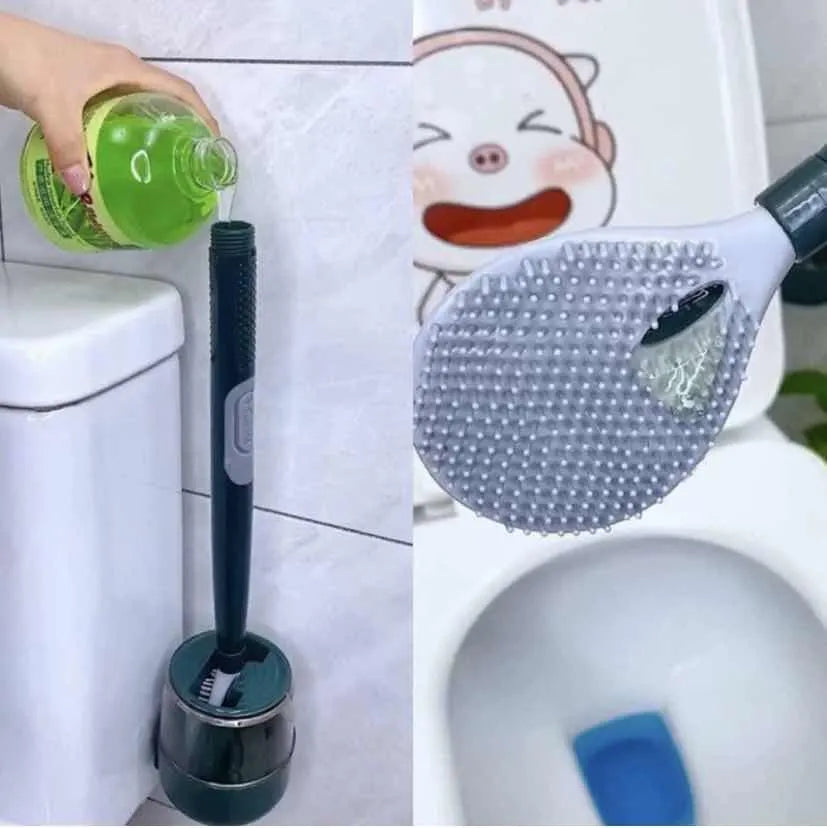 WC ščetka z vgrajenim dozirnikom za čistilo | FLUSHBRUSH