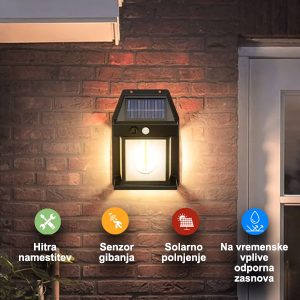 Solarna LED svetilka s senzorjem | FLUXLAMP