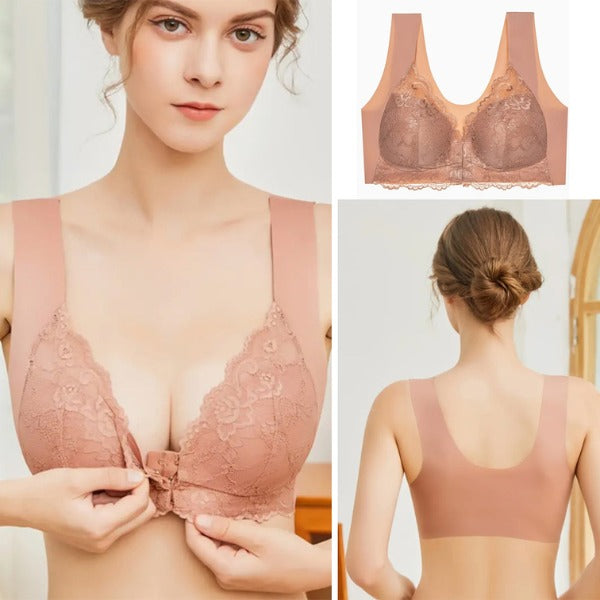 Čipkasti nedrček z zapiranjem spredaj | FRONTBRA