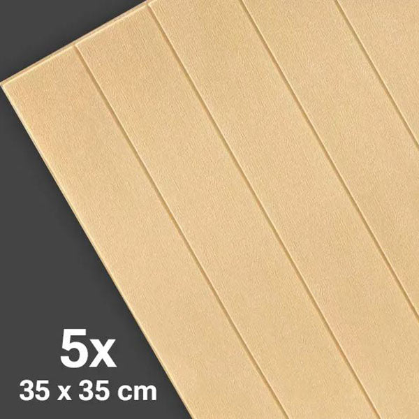 3D lesene dekorativne samolepilne plošče (5 kosov) | INSTAWOOD