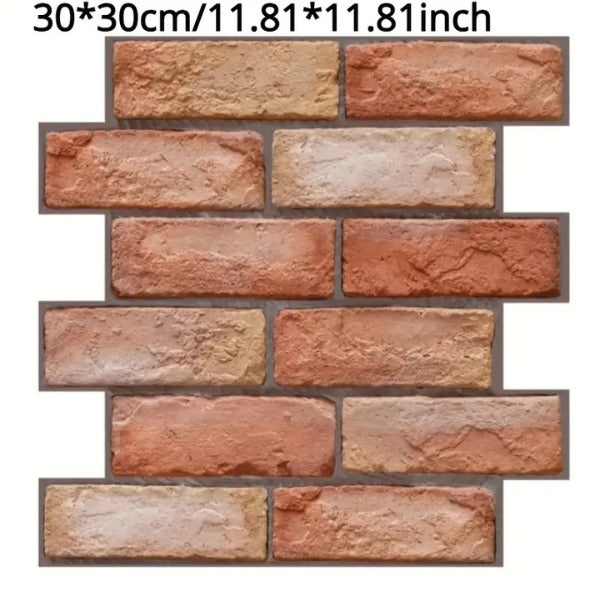 3D opečnate tapete (10 kosov) | NYBRICK