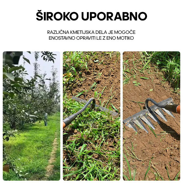Večnamensko vrtno orodje za odstranjevanje plevela in rahljanje zemlje (5 zobkov) | PRONGSPRO