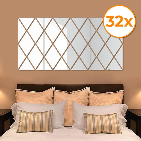 3D zrcalne nalepke (32 kosov) | WALLGEM